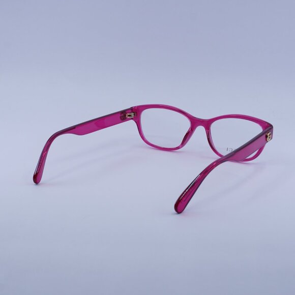 Gucci GG0717O 008 Eyeglasses Transparent Pink 51mm Rectangle Frame - Picture 10 of 11